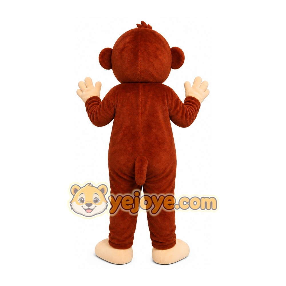 Brown Monkey Mascot Costume Brown Monkey Mascot Costume