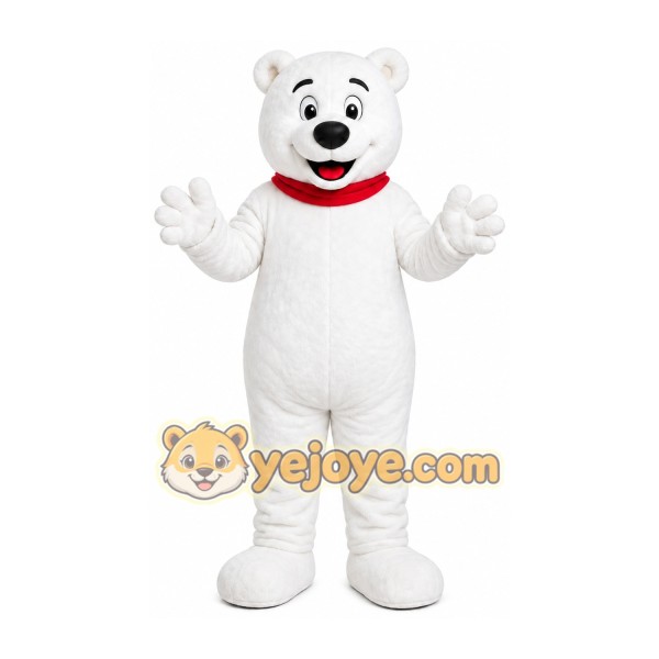 White Bear Mascot Costume