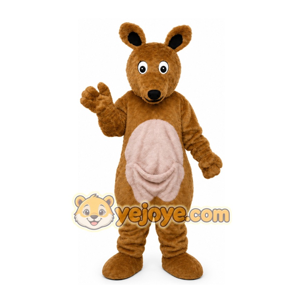 Brown Kangaroo Mascot Costume Brown Kangaroo Mascot Costume