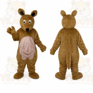 Brown Kangaroo Mascot Costume