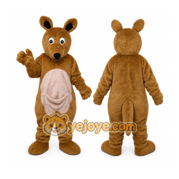 Brown Kangaroo Mascot Costume
