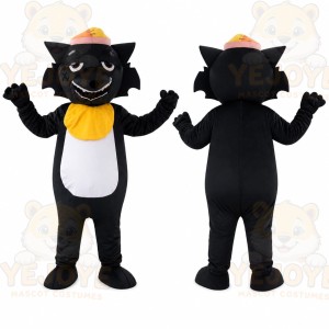 Black Big Bad Wolf Mascot Costume