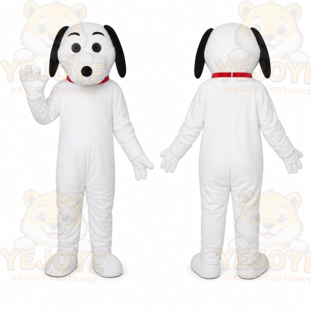 White Puppy Mascot Costume