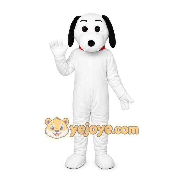 White Puppy Mascot Costume