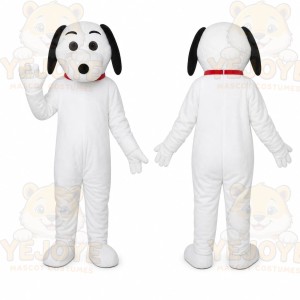 White Puppy Mascot Costume