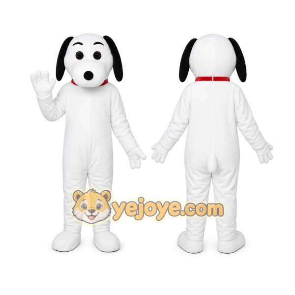 White Puppy Mascot Costume