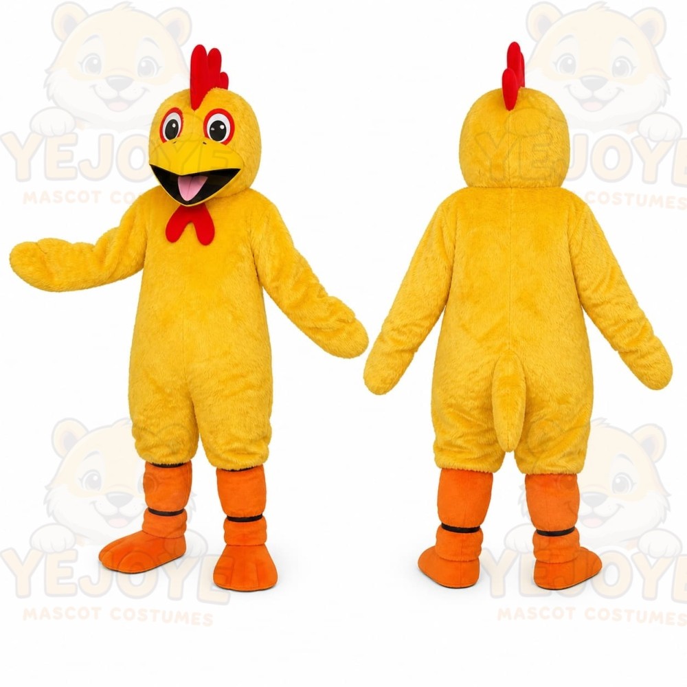 Yellow Chicken Mascot Costume
