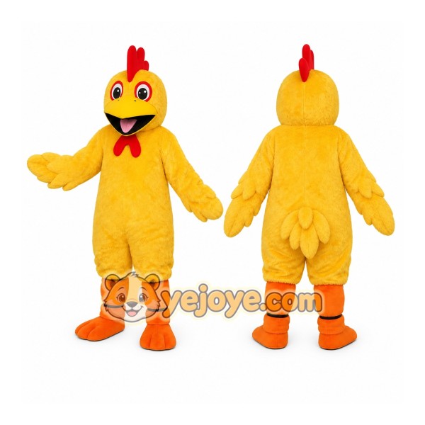 Yellow Chicken Mascot Costume