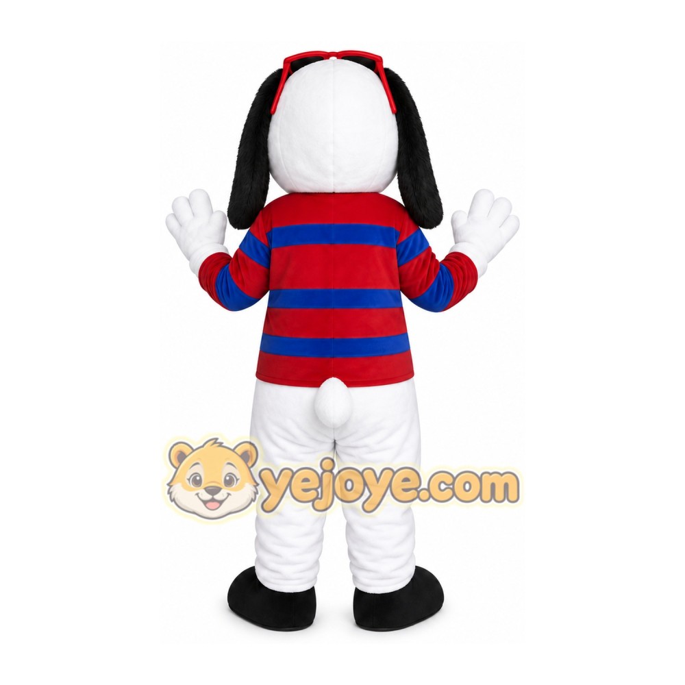 Striped Puppy Mascot Costume Striped Puppy Mascot Costume