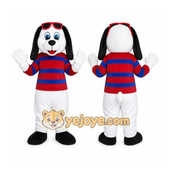 Striped Puppy Mascot Costume