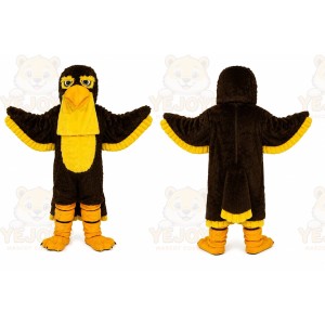 Black Yellow Bird Mascot Costume