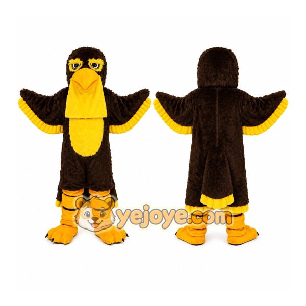 Black Yellow Bird Mascot Costume