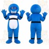 Blue Round Monster Mascot Costume