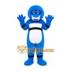 Blue Round Monster Mascot Costume