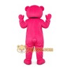 Pink Bear Bow Tie Mascot Costume Pink Bear Bow Tie Mascot Costume