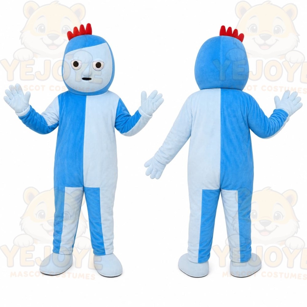 Blue Cartoon Character Mascot Costume