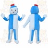 Blue Cartoon Character Mascot Costume