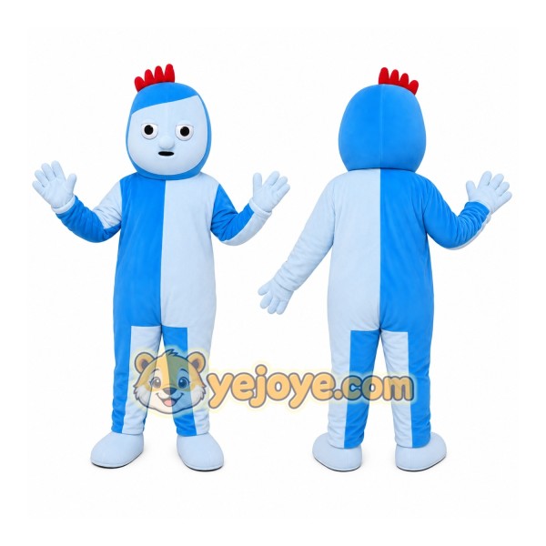 Blue Cartoon Character Mascot Costume