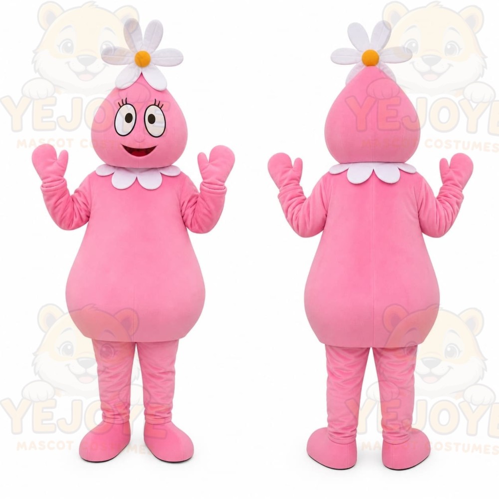 Pink Flower Character Mascot Costume