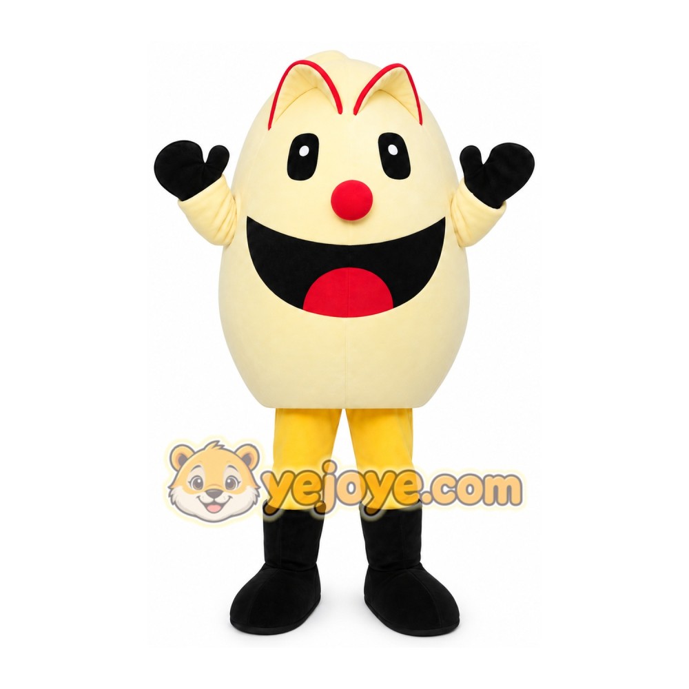 Happy Egg Mascot Costume Happy Egg Mascot Costume