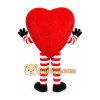 Red Heart Mascot Costume Red Heart Mascot Costume