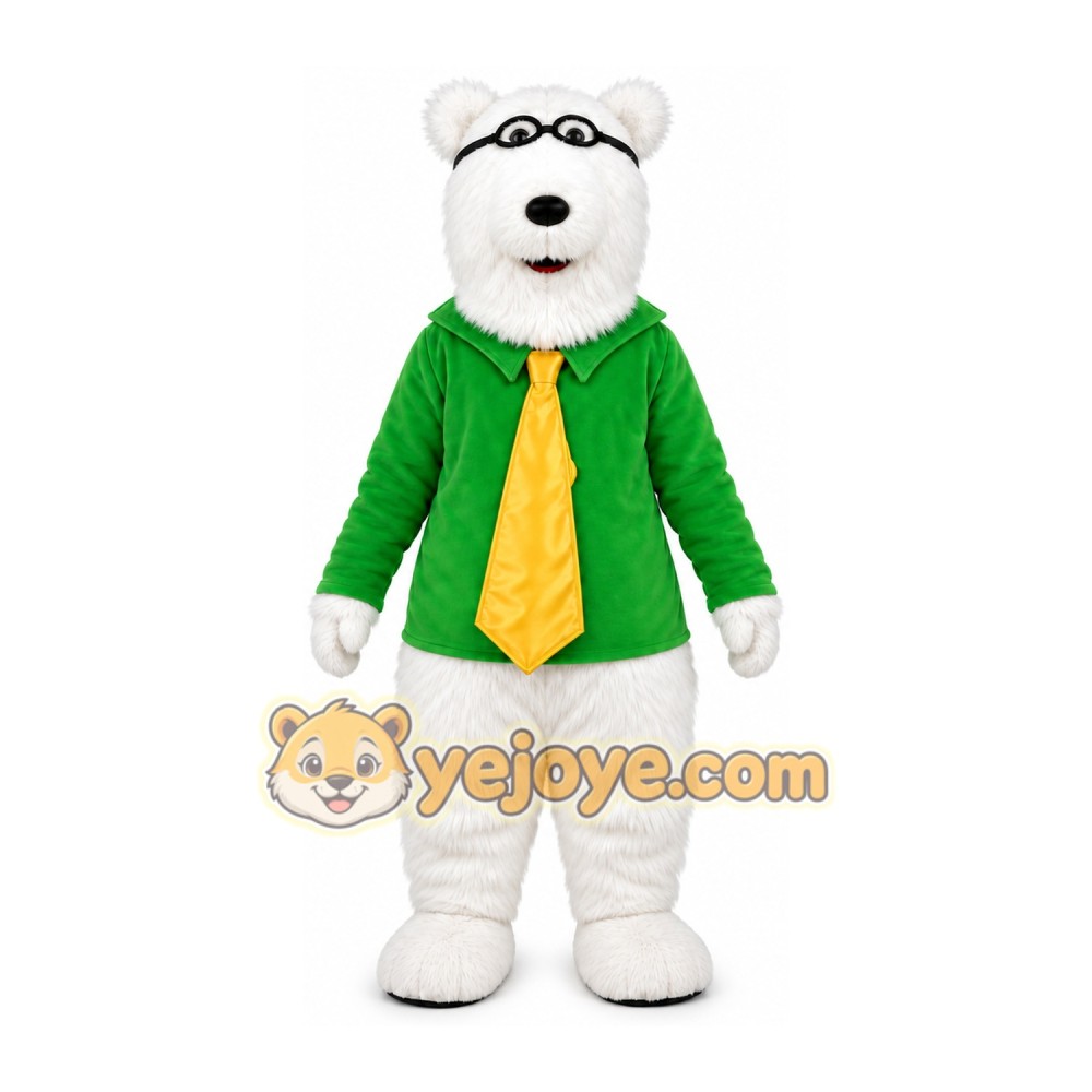 Professor Bear Mascot Costume Professor Bear Mascot Costume