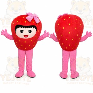 Strawberry Girl Mascot Costume