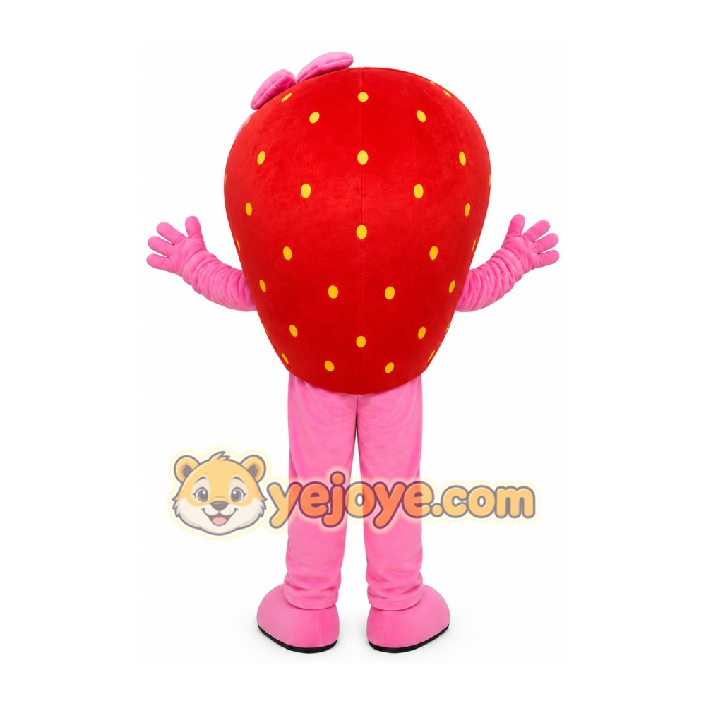 Strawberry Girl Mascot Costume Strawberry Girl Mascot Costume