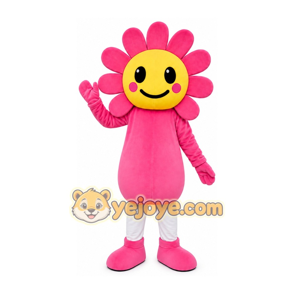 Pink Flower Mascot Costume