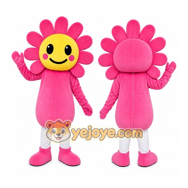 Pink Flower Mascot Costume