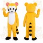 Yellow Raccoon Mascot Costume