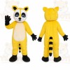 Yellow Raccoon Mascot Costume