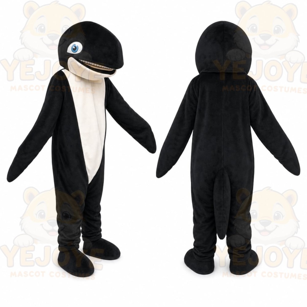 Black Dolphin Mascot Costume