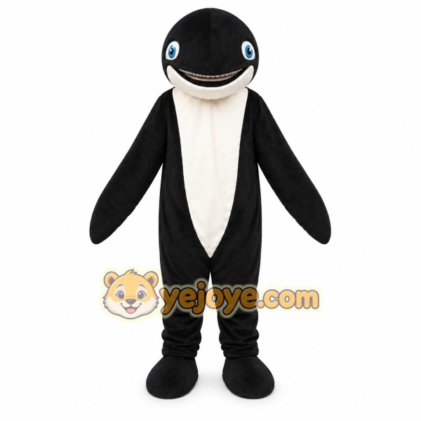 Black Dolphin Mascot Costume