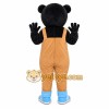 Brown Bear Overalls Mascot Costume Brown Bear Overalls Mascot Costume
