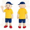 Yellow Shirt Boy Mascot Costume