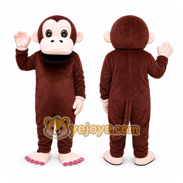 Brown Monkey Mascot Costume