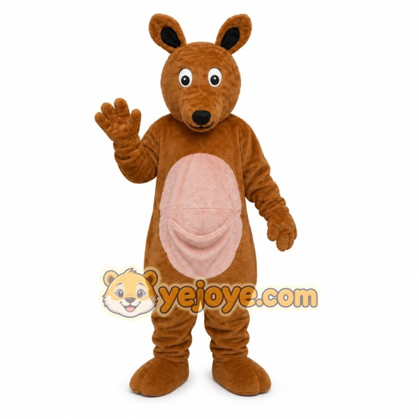Brown Kangaroo Mascot Costume