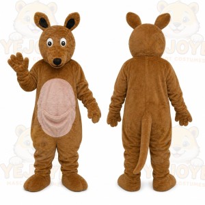 Brown Kangaroo Mascot Costume
