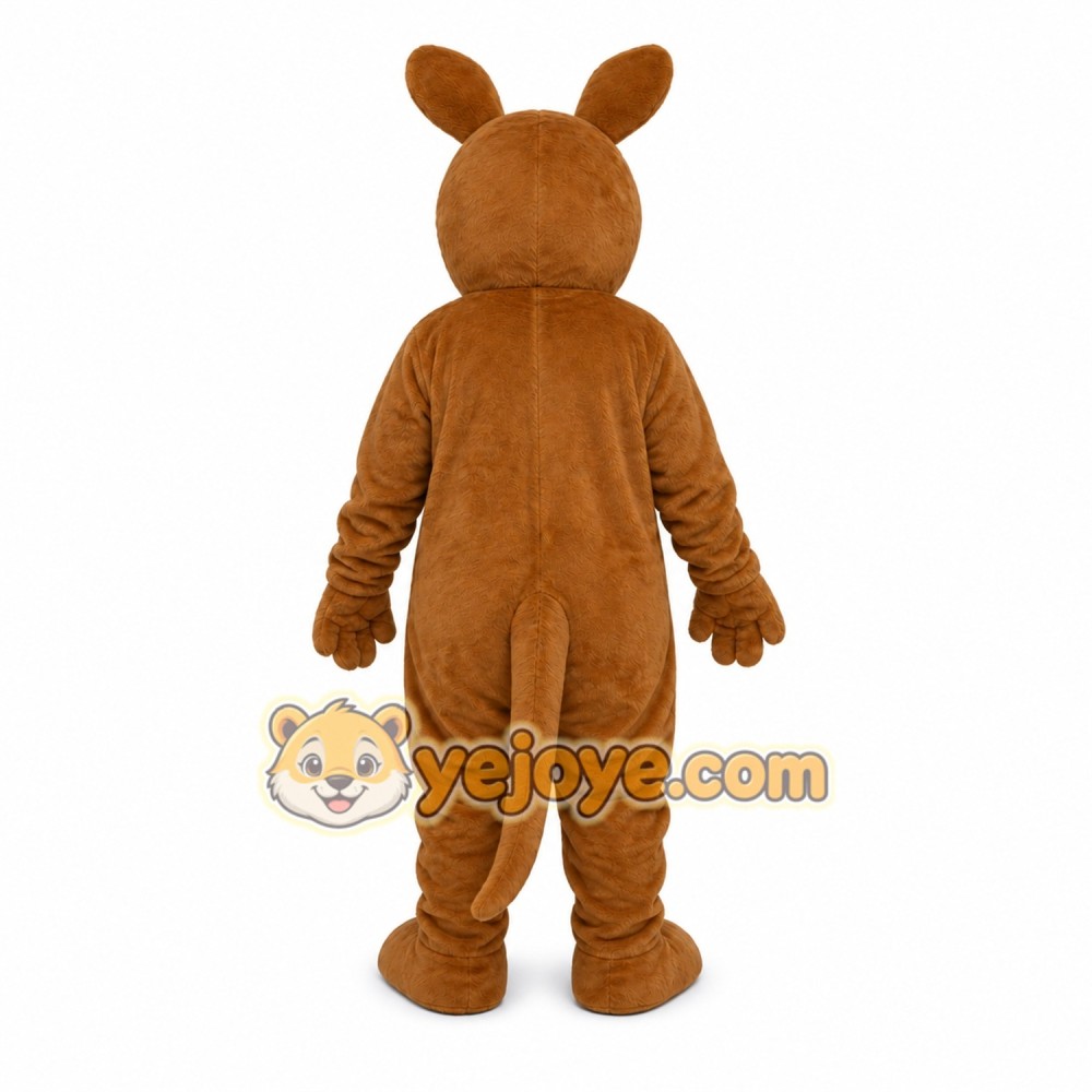 Brown Kangaroo Mascot Costume Brown Kangaroo Mascot Costume