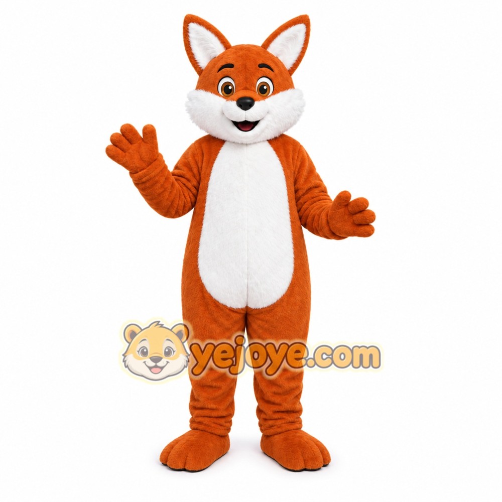 Orange Fox Mascot Costume Orange Fox Mascot Costume