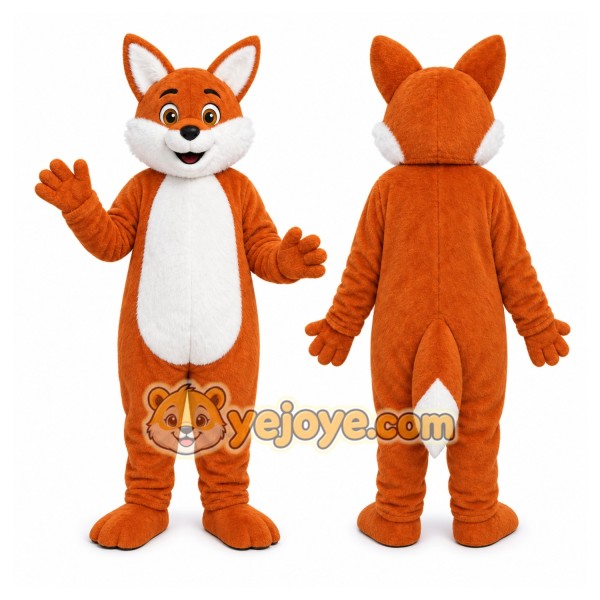 Orange Fox Mascot Costume