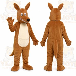 Brown Kangaroo Mascot Costume