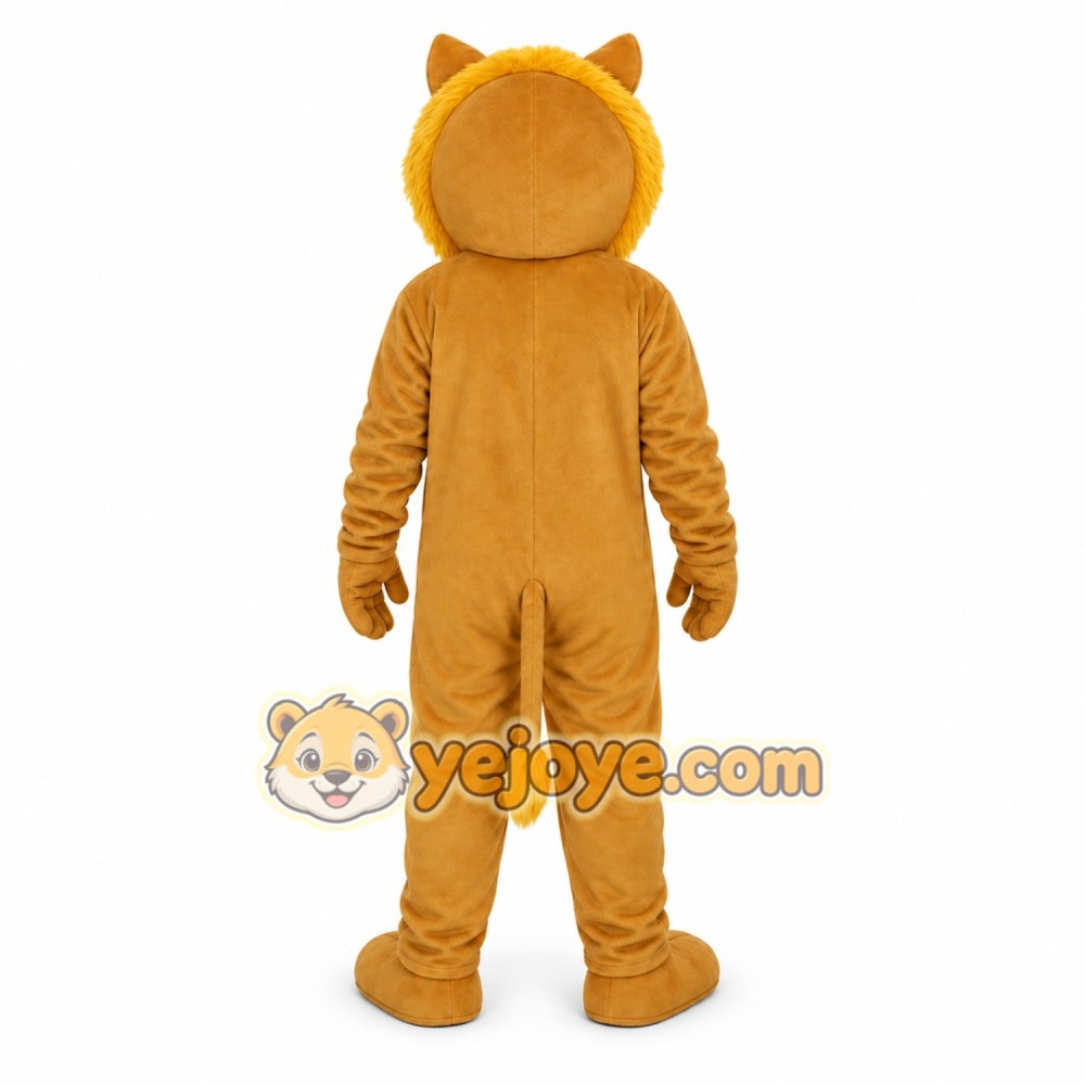 Tan Lion Mascot Costume Tan Lion Mascot Costume