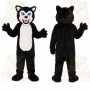 Black Husky Mascot Costume
