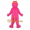 Cute Pink Dinosaur Mascot Costume with Yellow Belly Cute Pink Dinosaur Mascot Costume with Yellow Belly