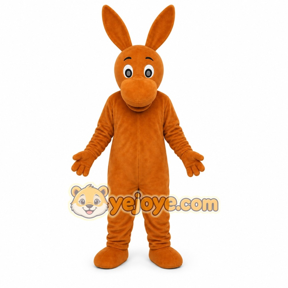 Brown Kangaroo Mascot Costume Brown Kangaroo Mascot Costume