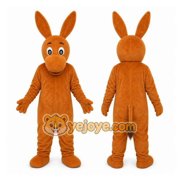 Brown Kangaroo Mascot Costume