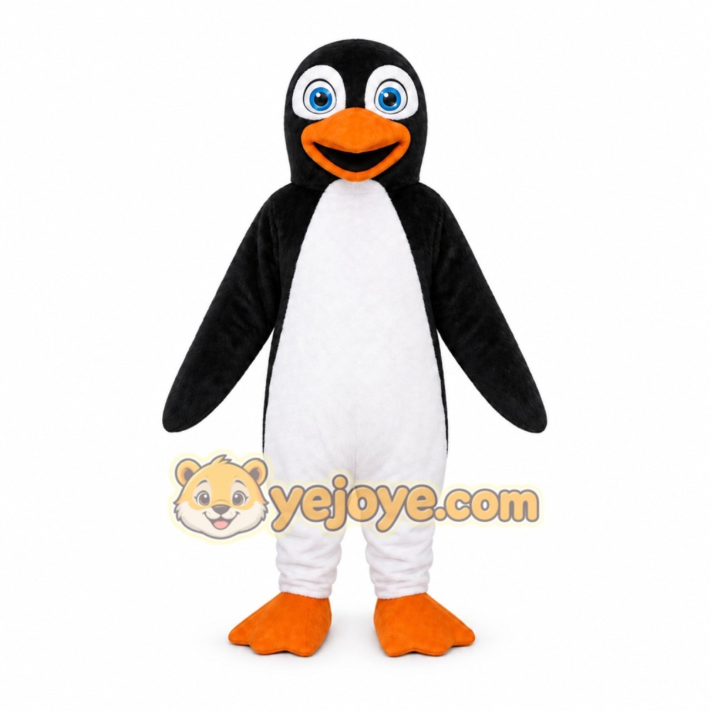 Black Penguin Mascot Costume Black Penguin Mascot Costume