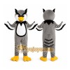 Gray Owl Mascot Costume Gray Owl Mascot Costume